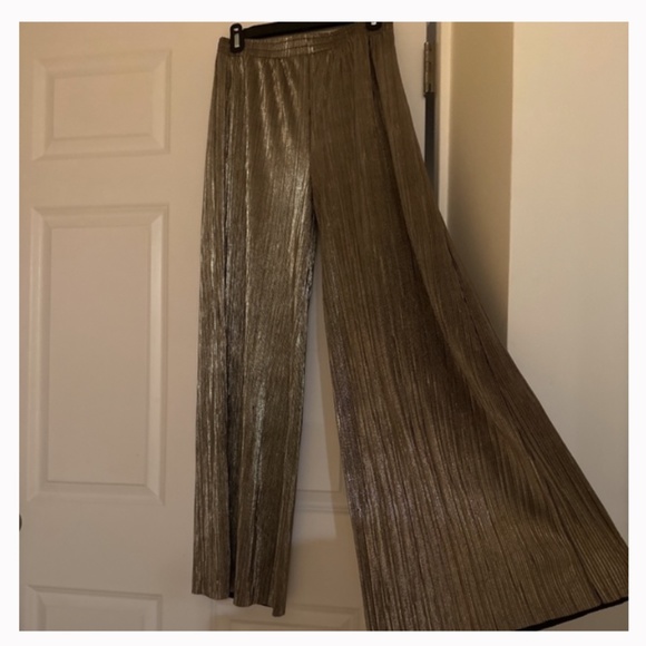 🤎🆕 Torn by Ronny Kobo Wide Leg Gold Pants🤎 - Picture 5 of 6